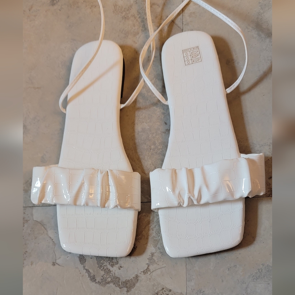 Strappy Pleather "Roman" Ladies Sandals 9